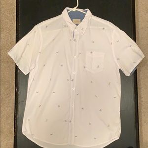 Short sleeved surfer button down